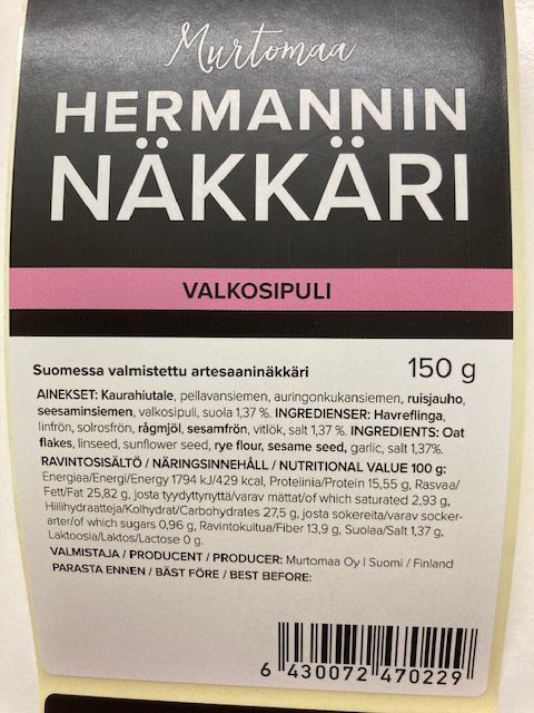 Hermannin näkkäri Valkosipuli 150g