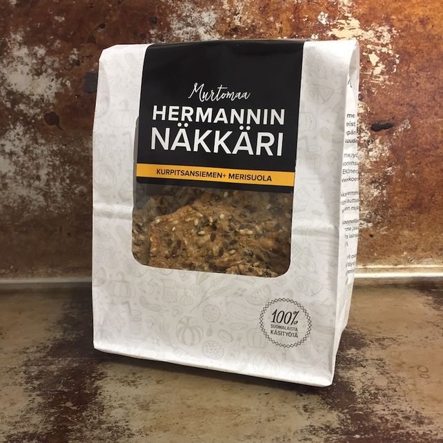 Hermannin näkkäri Kurpitsansiemen-merisuola 150g